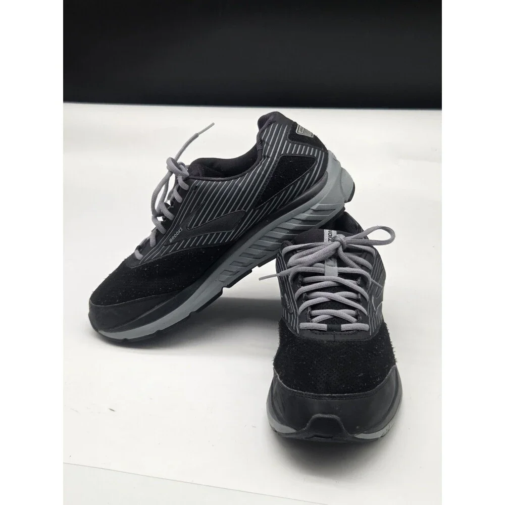 Size 13 - Brooks Addiction 2 Walker Black Mens 13 2E Wide Black Gray